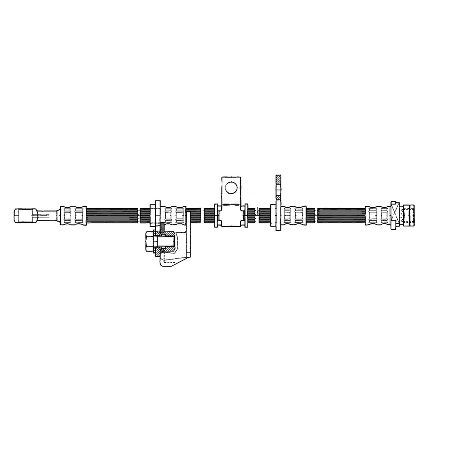Centric Parts Brake Hose 150.40046
