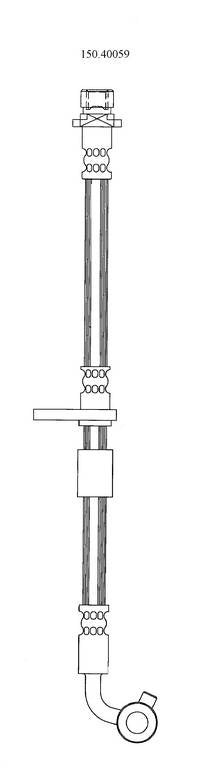 Centric Parts Brake Hydraulic Hose 150.40059