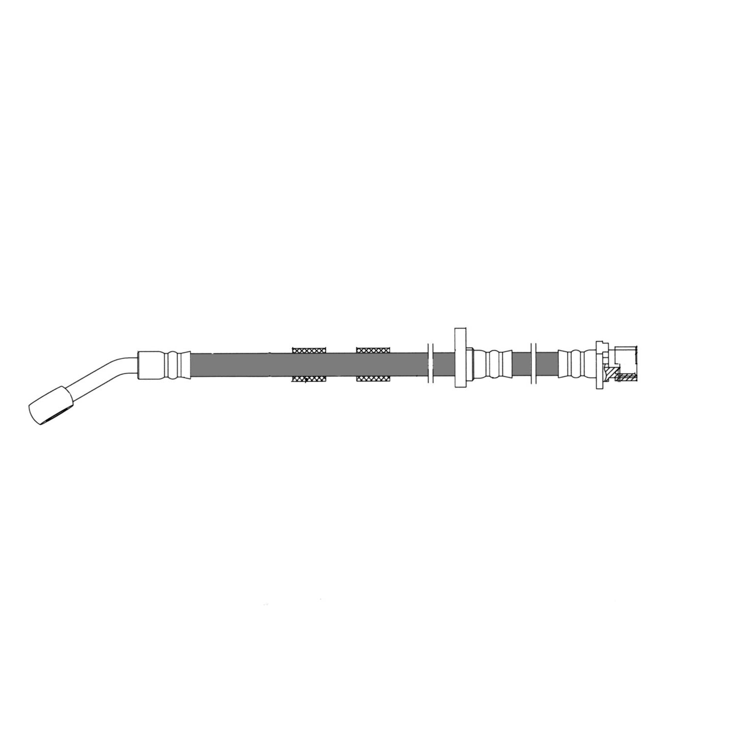 Stoptech Centric Brake Hose - Front Left 150.40067
