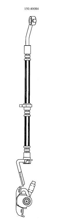 Centric Parts Brake Hydraulic Hose for 2000-2006 Honda Insight 150.40084
