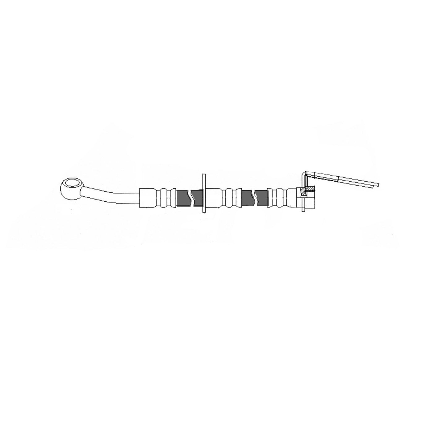 Centric Parts Brake Hydraulic Hose for 2001-2006 Honda Insight 150.40085
