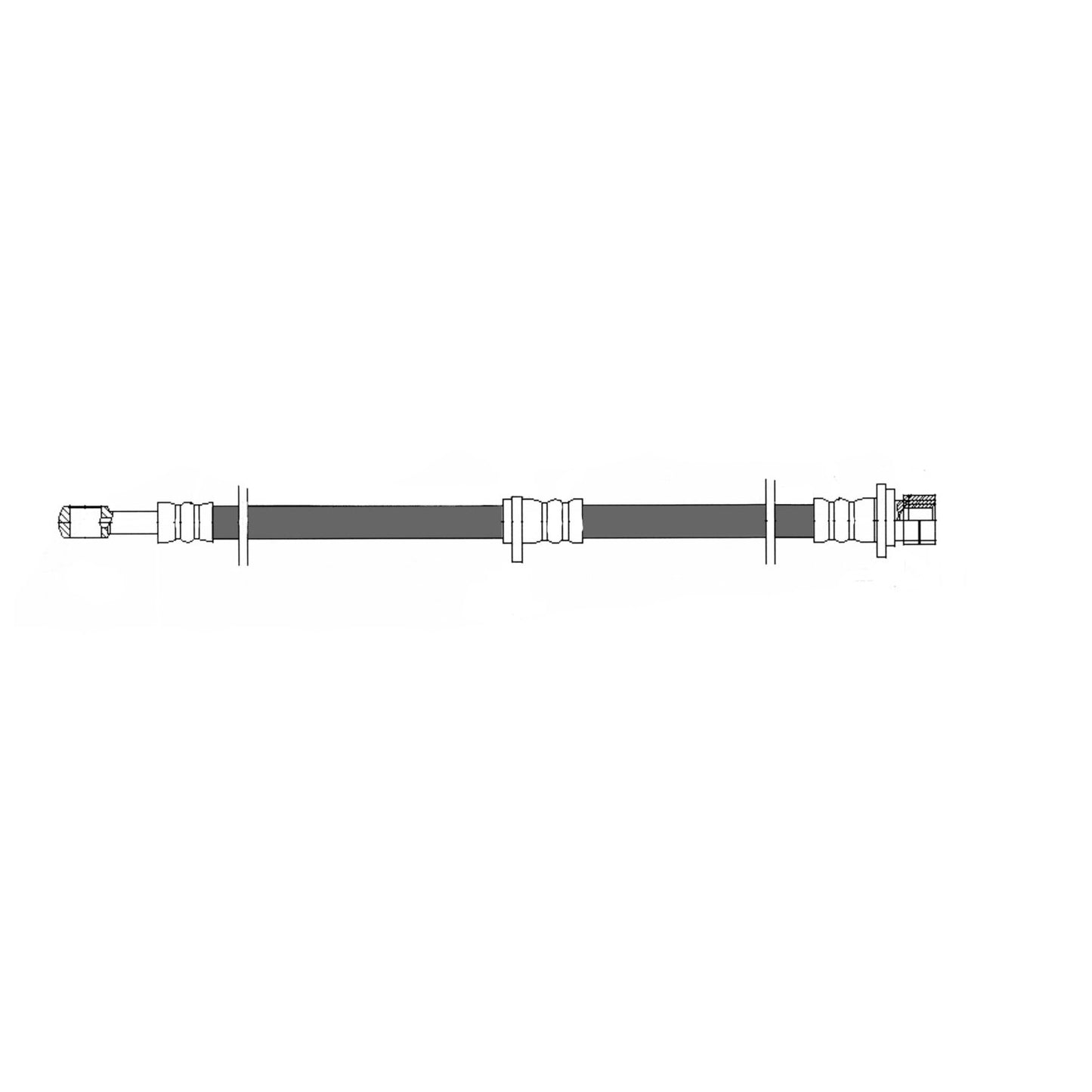 Centric Parts Brake Hydraulic Hose for Acura TL 2008-2004 TSX 2008-2004 Honda Accord 2007-2003 150.40093