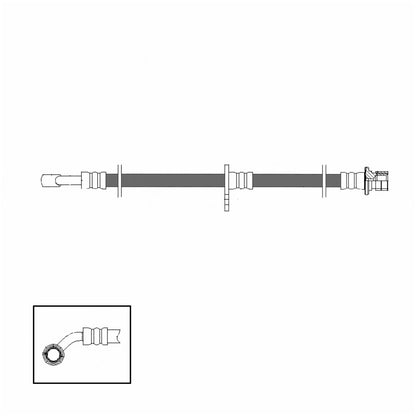 Stoptech Centric Brake Hose - Front Left 150.40094
