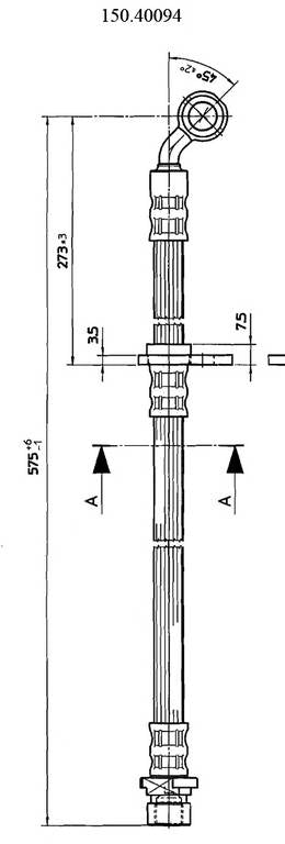 Stoptech Centric Brake Hose - Front Left 150.40094