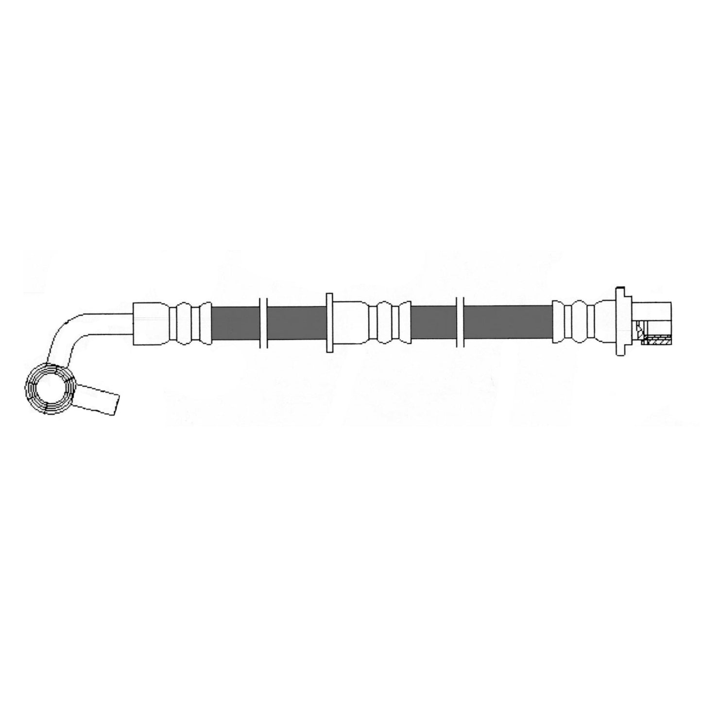Centric Parts Brake Hydraulic Hose for 2007-2011 Honda CR-V 150.40111