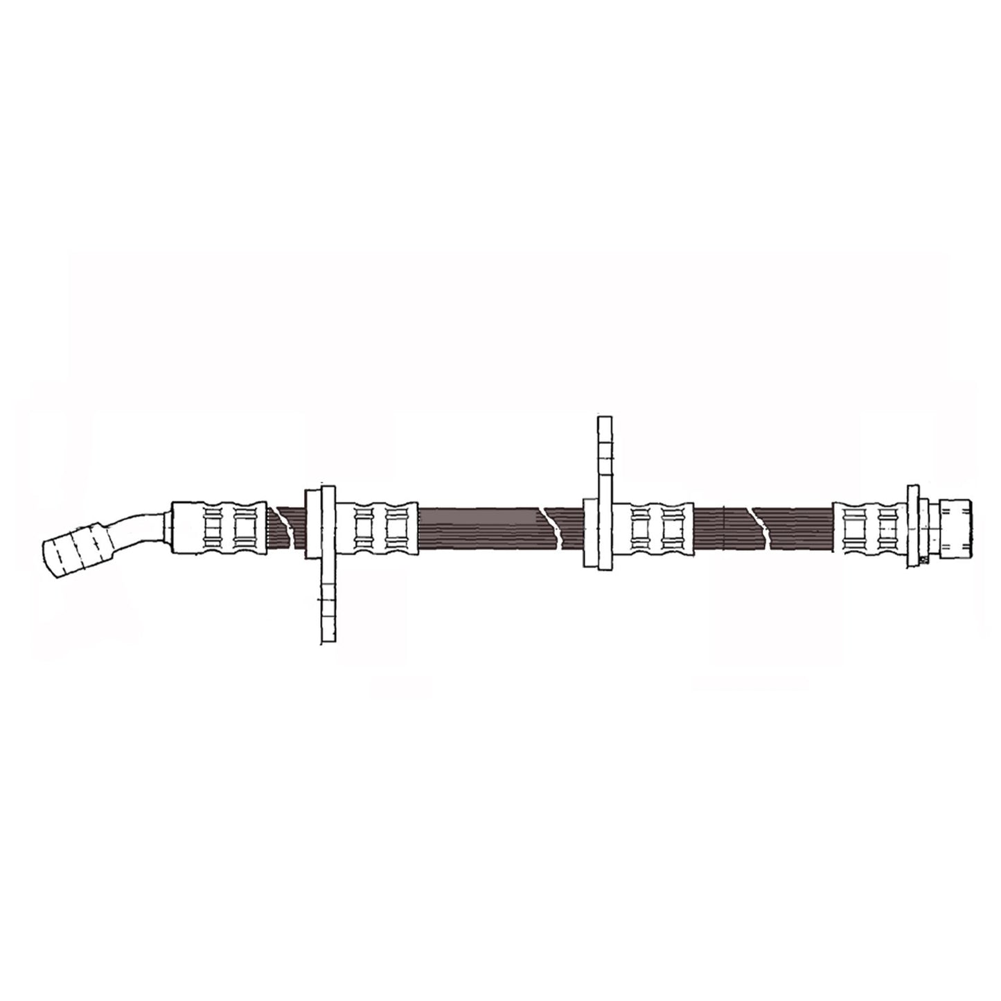 Centric Parts Brake Hydraulic Hose for Acura Integra 1990-1993 Honda CRX 1990-1991 150.40316