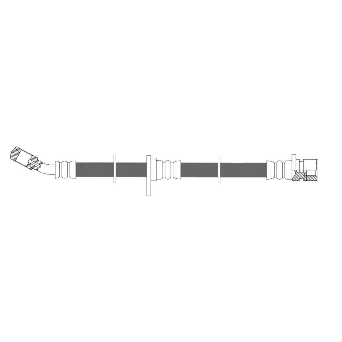 Stoptech Centric Brake Hose - Rear Left 150.40337