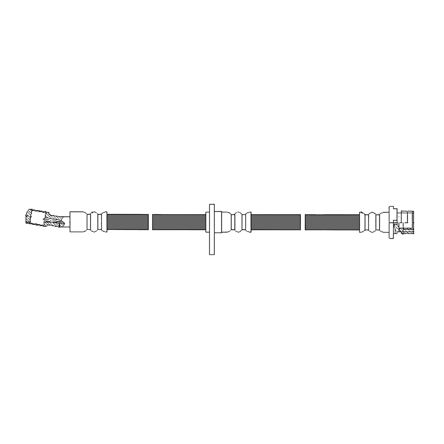 Centric Parts Brake Hydraulic Hose for 2007-2018 Acura RDX 150.40381