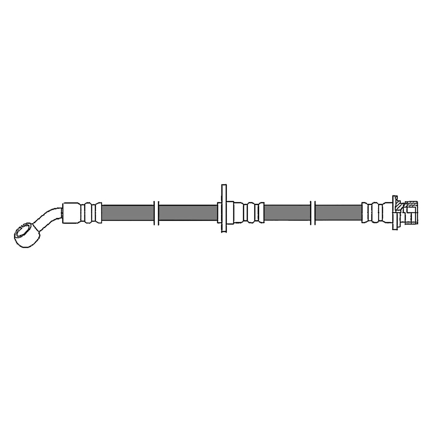 Centric Parts Brake Hydraulic Hose for 2013-2015 Acura ILX and 2012-2015 Honda Civic 150.40399