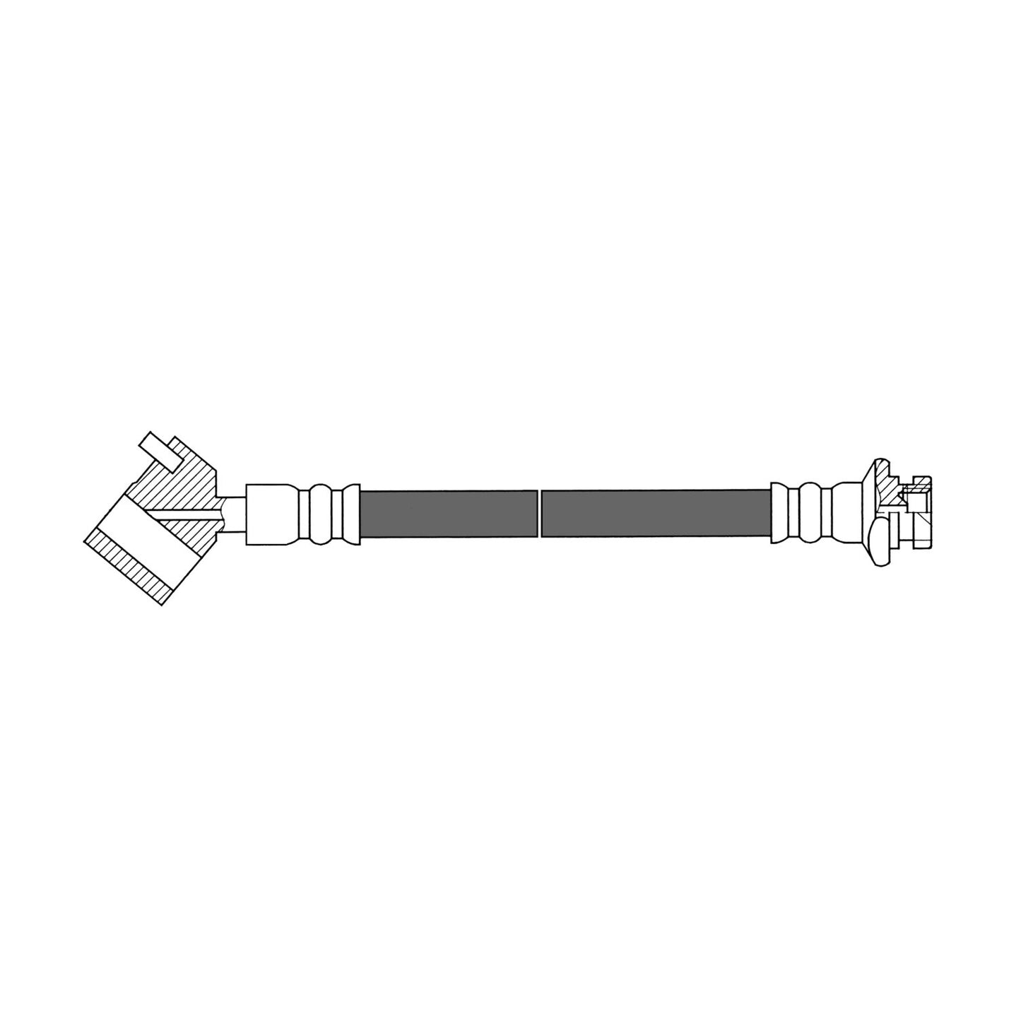 Centric Parts Brake Hydraulic Hose 150.42008