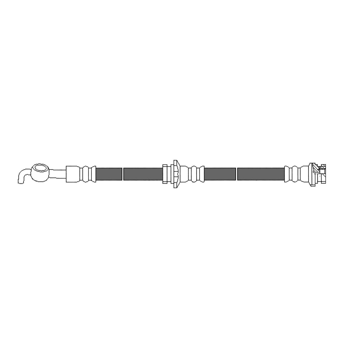 Centric Parts Brake Hydraulic Hose 150.42013