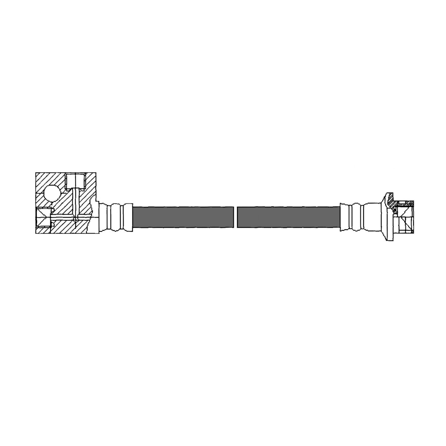 Stoptech Centric 80-81 Nissan 720 Hydraulic Brake Hose - Front Right 150.42023