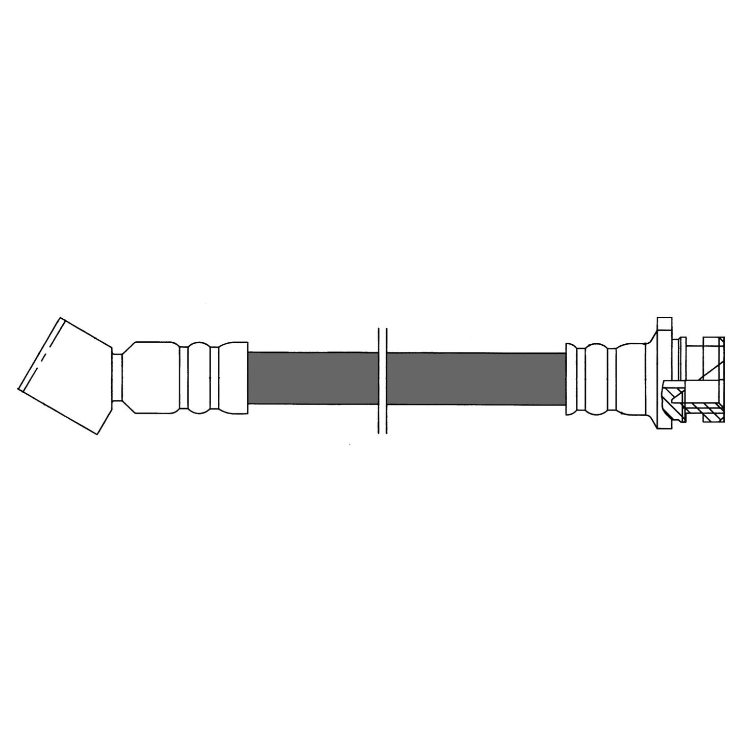 Centric Parts Brake Hose 150.42025