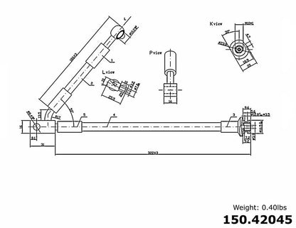 Centric Parts Brake Hose 150.42045