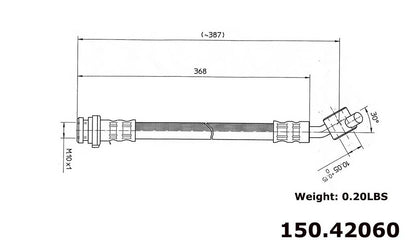 Centric Parts Brake Hose 150.42060