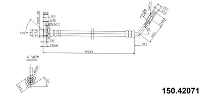 Centric Parts Brake Hydraulic Hose 150.42071