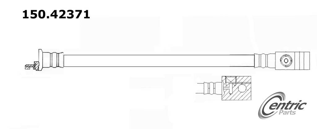 Centric Parts Brake Hydraulic Hose 150.42371