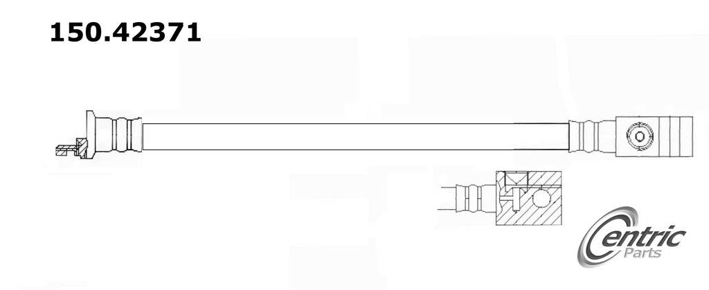 Centric Parts Brake Hose 150.42371