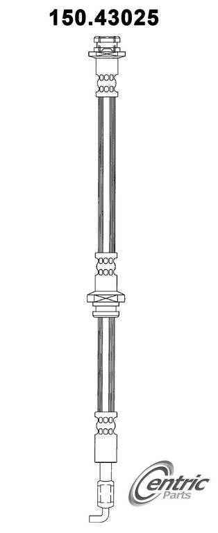 Centric Parts Brake Hydraulic Hose for 1996-1999 Acura SLX 150.43025