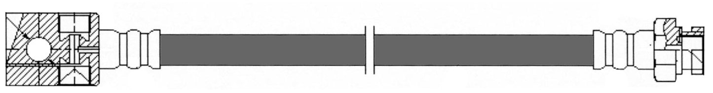 Centric Parts Brake Hose 150.43304