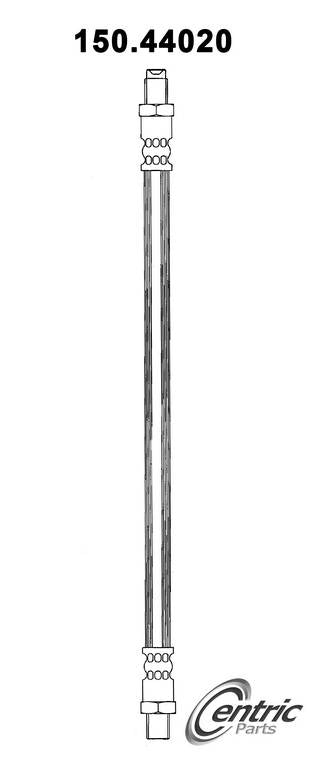 Centric Parts Brake Hydraulic Hose for 1981-1983 Toyota Corolla 150.44020