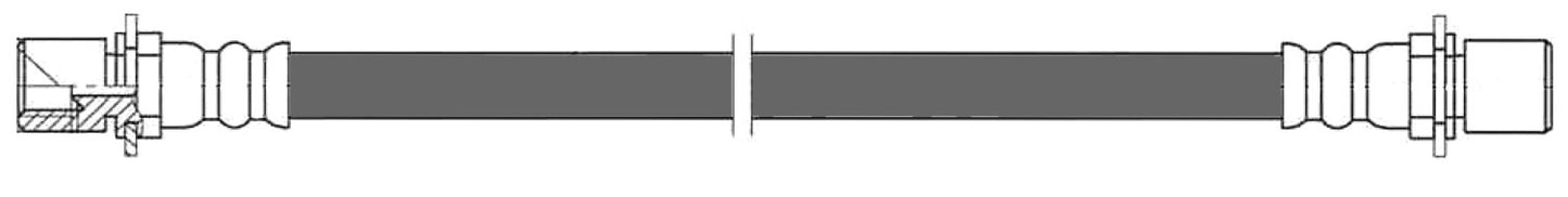 Centric Parts Brake Hydraulic Hose for 1984-1988 Toyota Pickup 150.44029