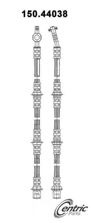 Centric Parts Brake Hydraulic Hose for 1992-1986 Toyota Supra 150.44038