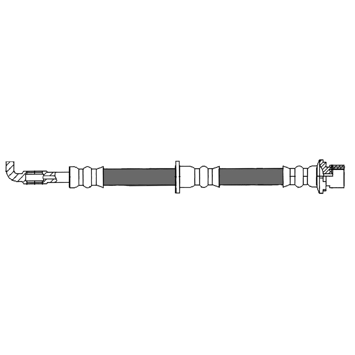 Centric Parts Brake Hydraulic Hose for 2001-2003 Toyota Highlander 150.44115