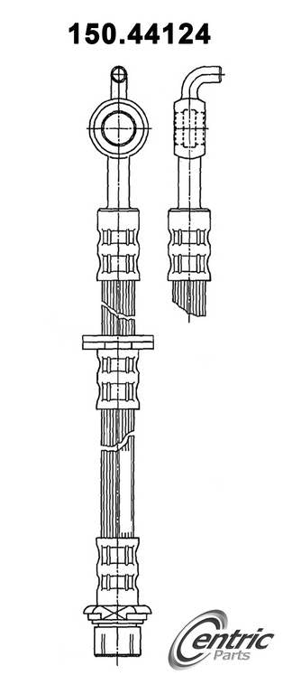 Centric Parts Brake Hose 150.44124