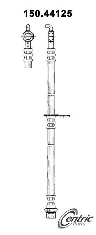 Centric Parts Brake Hose 150.44125