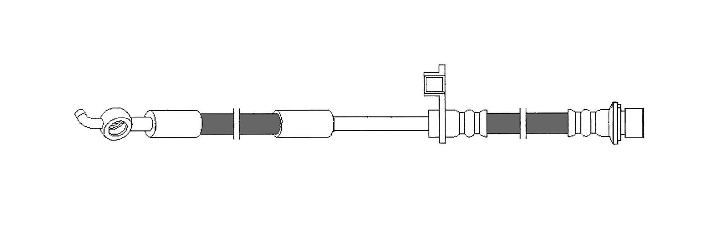 Centric Parts Brake Hydraulic Hose for 2008-2014 Scion xD, 2012-2021 Prius C, 2006-2015 Yaris 150.44131
