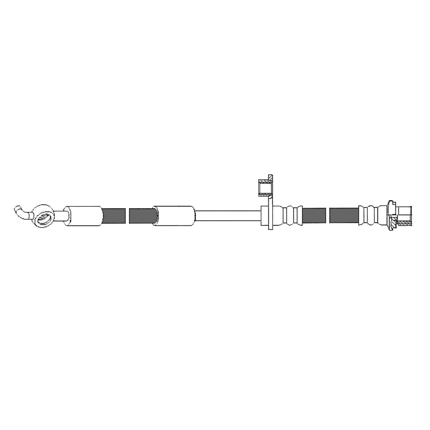 Centric Parts Brake Hydraulic Hose for Lexus NX300h 2015-2017 Scion xD 2008-2014 Toyota Prius C 2012-2021 Yaris 2006-2015 150.44132
