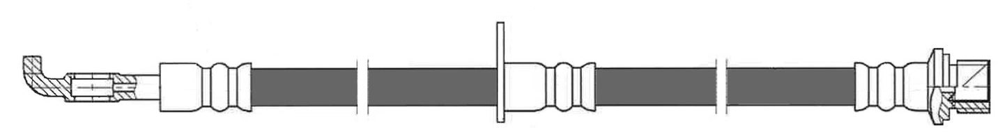 Centric Parts Brake Hydraulic Hose 150.44155