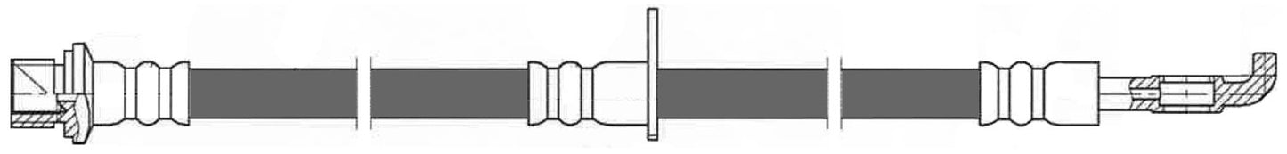 Centric Parts Brake Hydraulic Hose 150.44156