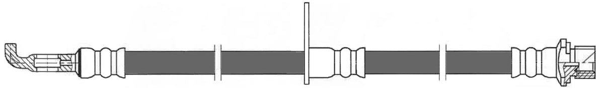 Centric Parts Brake Hose 150.44163