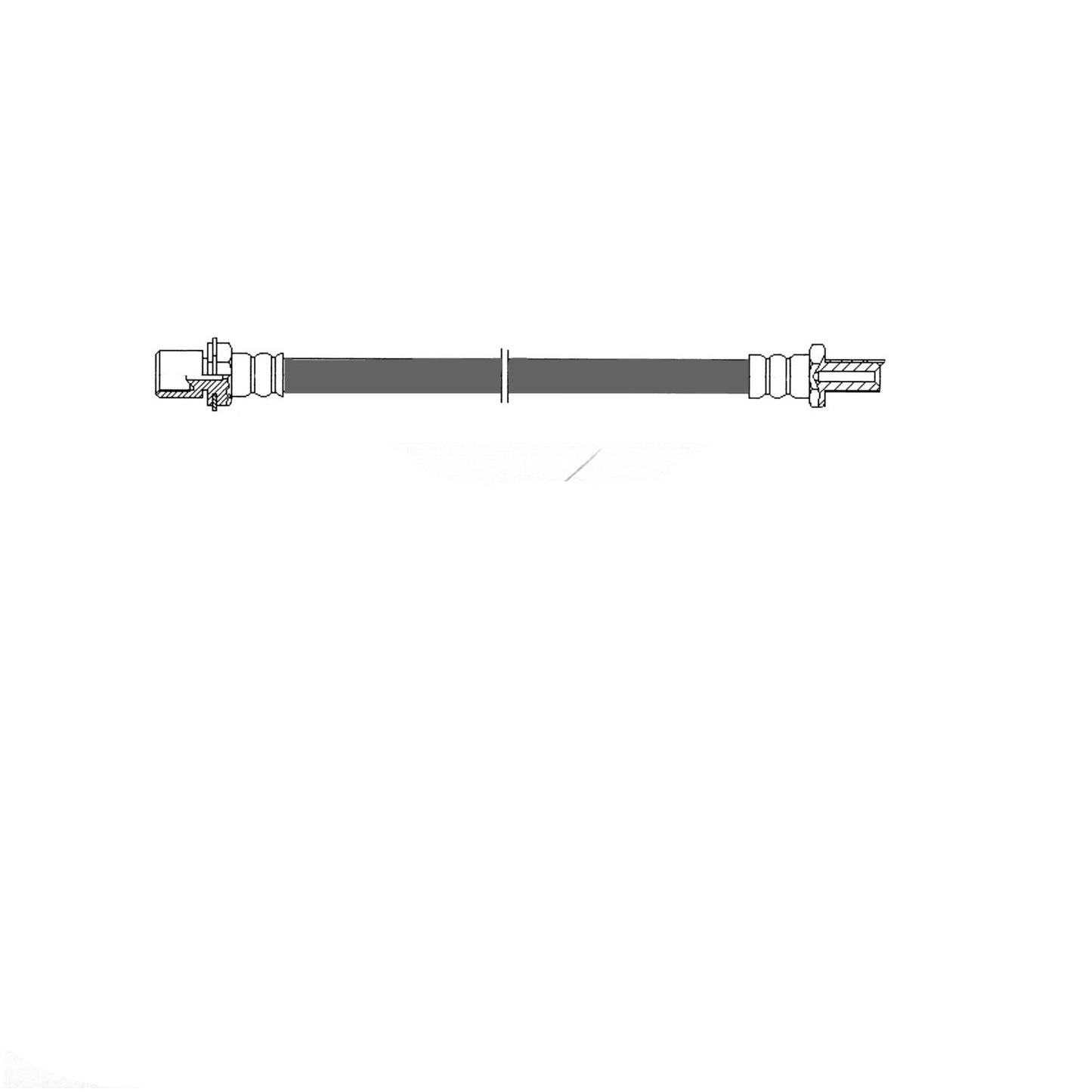 Centric Parts Brake Hydraulic Hose for 1990-1992 Lexus LS400 150.44350