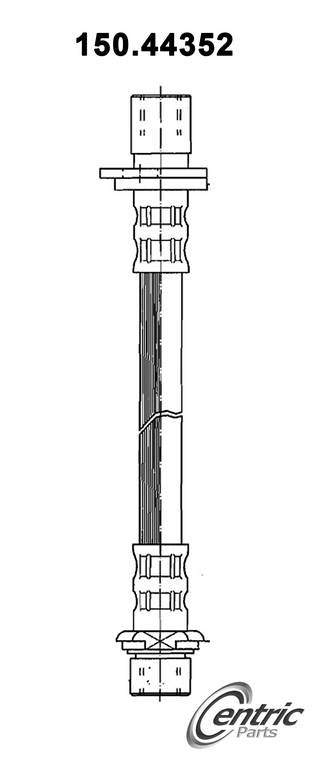 Centric Parts Brake Hydraulic Hose 150.44352