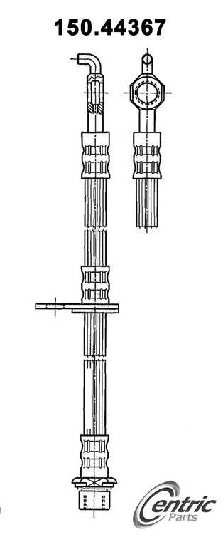 Centric Parts Brake Hydraulic Hose 150.44367