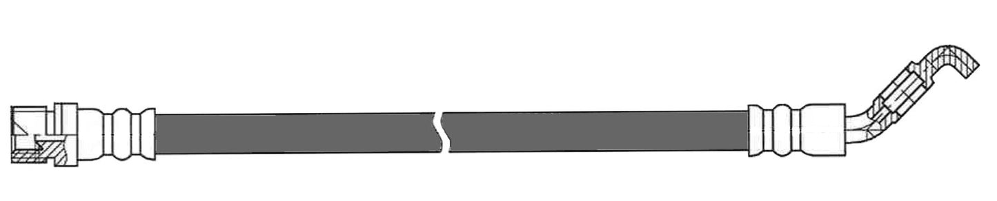 Centric Parts Brake Hydraulic Hose 150.44394