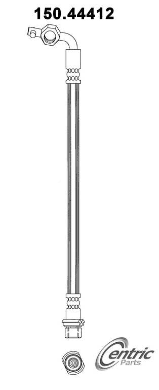 Centric Parts Brake Hydraulic Hose 150.44412