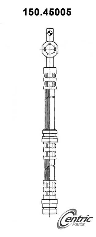 Centric Parts Brake Hydraulic Hose for 1989-1992 Ford Probe, 1983-1992 Mazda 626, 1988-1992 MX-6 150.45005