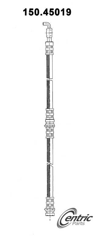 Centric Parts Brake Hydraulic Hose for 1987-1993 Mazda B2600 150.45019