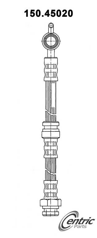 Centric Parts Brake Hydraulic Hose for 1989-1998 Mazda MPV 150.45020