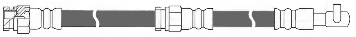 Centric Parts Brake Hydraulic Hose for 2013-2016 Mazda CX-5 150.45055