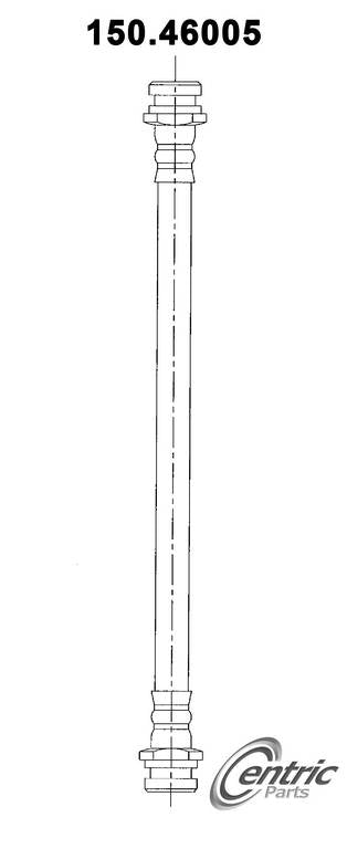 Centric Parts Brake Hydraulic Hose for 1987-1993 Dodge Raider Ram Mitsubishi Mighty Max Montero 150.46005