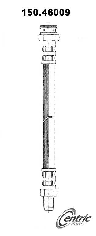 Centric Parts Brake Hydraulic Hose for 1982-1979 Dodge D50, 1986-1983 Power Ram 50, Mitsubishi Mighty Max, Plymouth Arrow Pickup