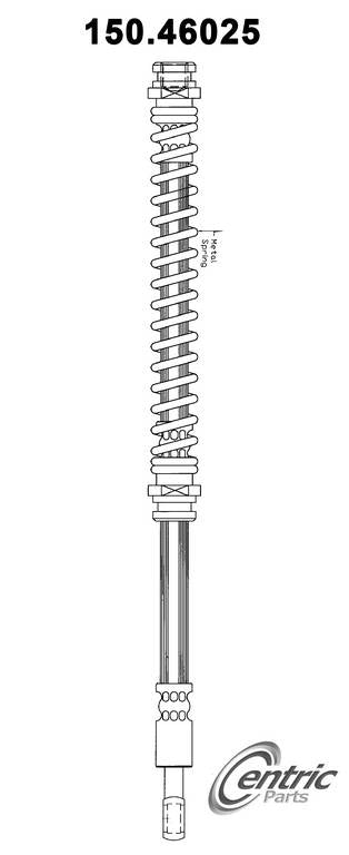Centric Parts Brake Hydraulic Hose for 2005-2006 Mitsubishi Outlander 150.46025