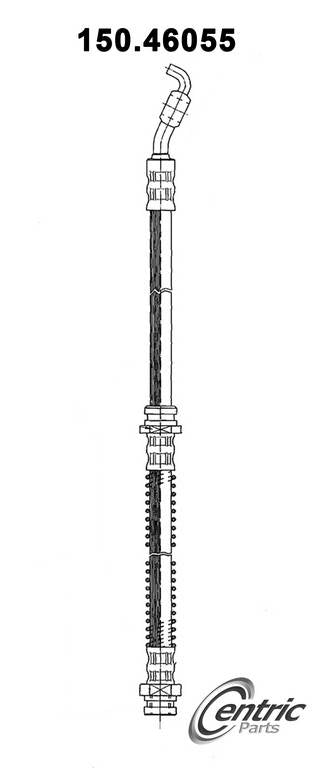 Centric Parts Brake Hydraulic Hose for 1996 Mitsubishi Mirage 150.46055