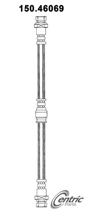 Centric Parts Brake Hydraulic Hose for Mitsubishi Montero 2000-1996 Montero Sport 2004-1997 150.46069