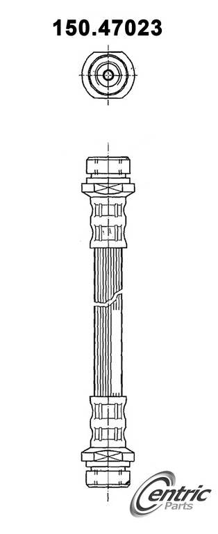 Centric Parts Brake Hydraulic Hose for Subaru Impreza 1993-2001 Legacy 1995-1999 150.47023